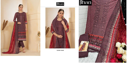 Scarlet Vol 3 Jihan Lawn Karachi Salwar Suits