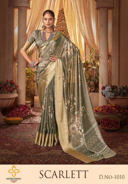 Scarlett Shubh Shree Velvet Sarees
