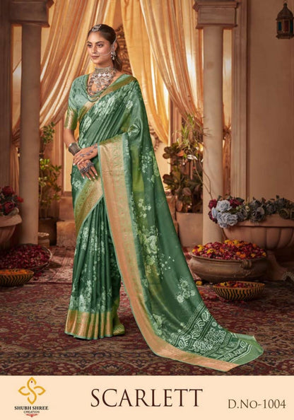 Scarlett Shubh Shree Velvet Sarees