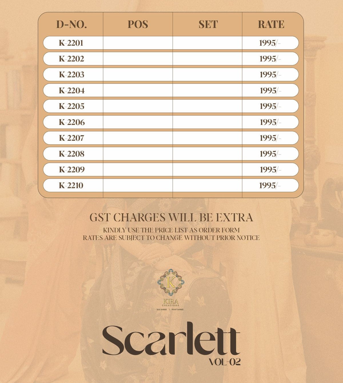 Scarlett Vol 2 Kira Sarees
