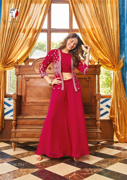 Secret Shadows Af Georgette Indo Western Pair