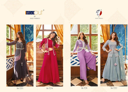 Secret Shadows Af Georgette Indo Western Pair