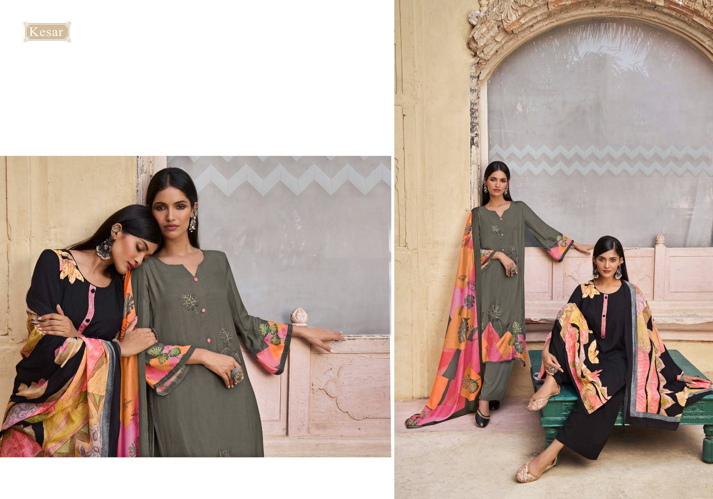 Sehar Karachi Prints Muslin Plazzo Style Suits
