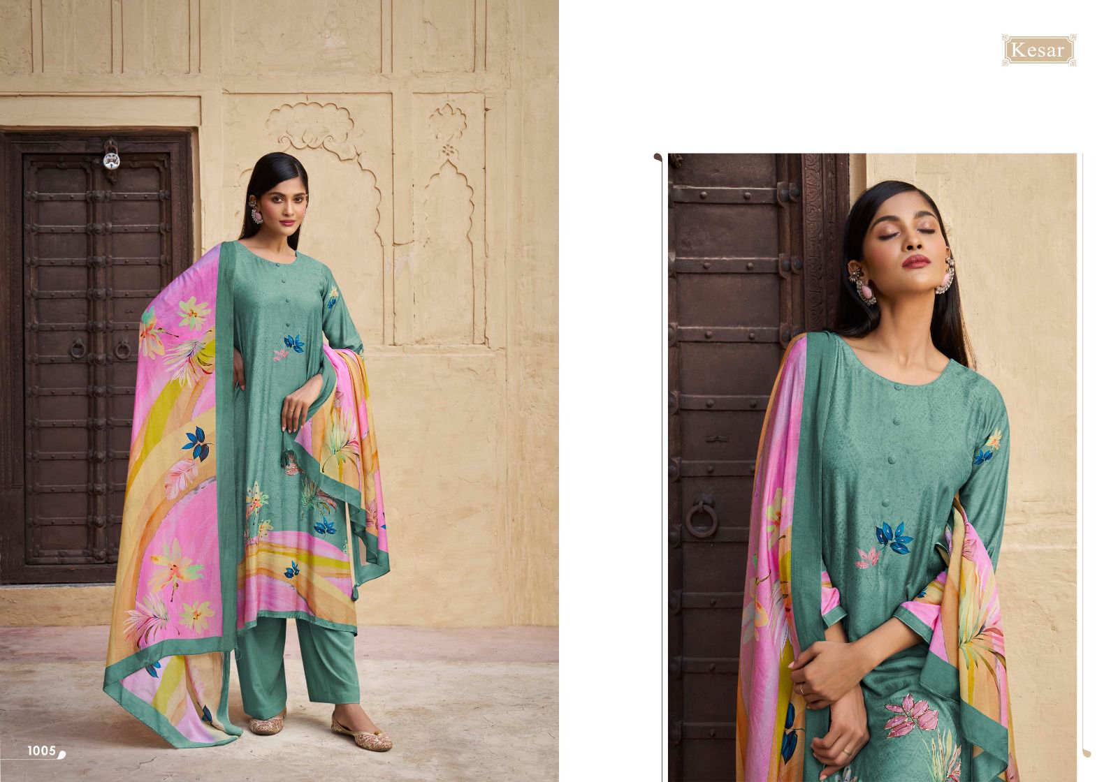 Sehar Karachi Prints Muslin Plazzo Style Suits