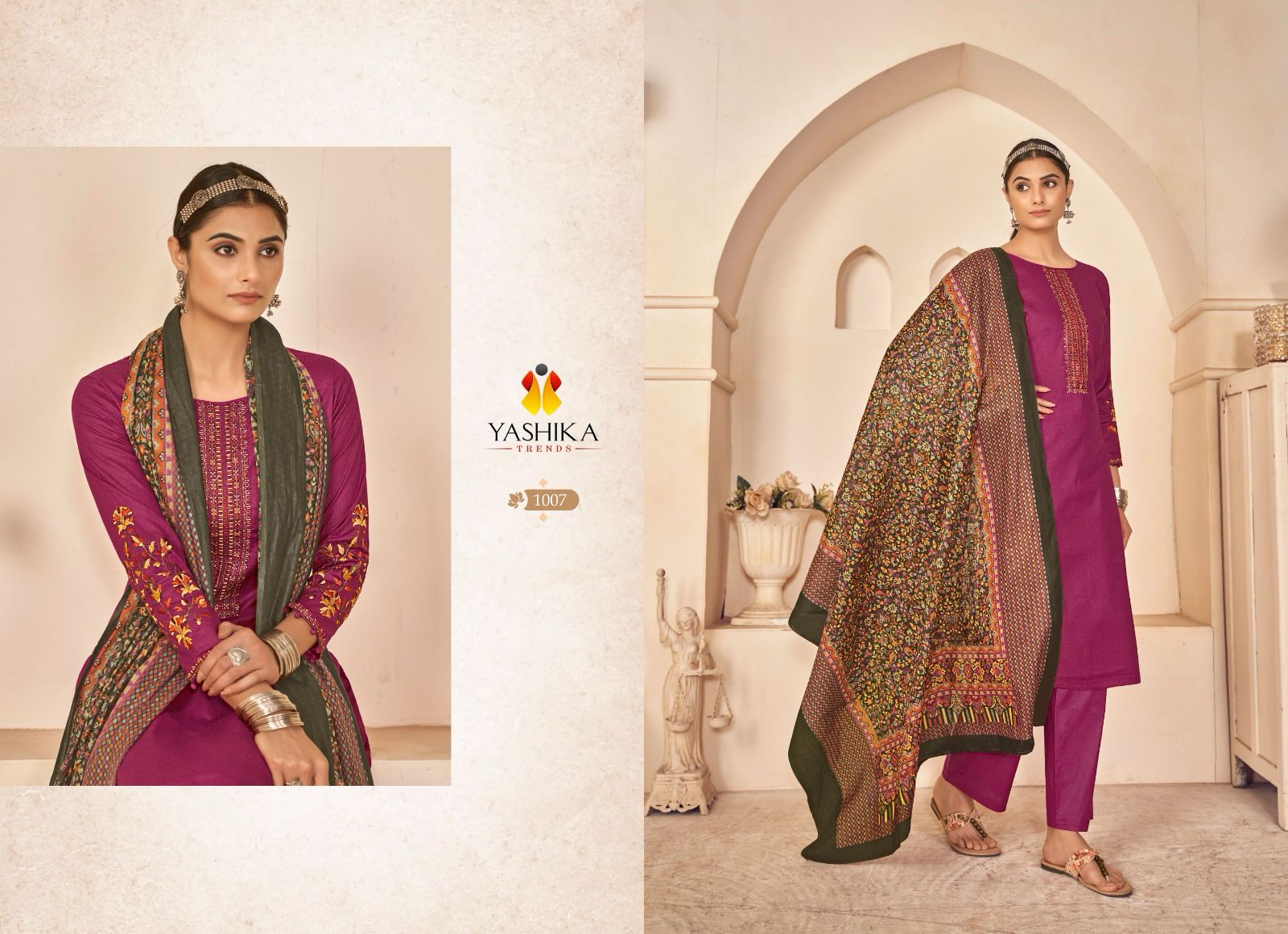 Seher Yashika Trends Cotton Plazzo Style Suits