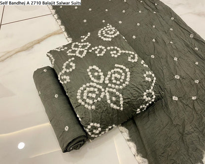 Self Bandhej A 2710 Balajit Salwar Suits