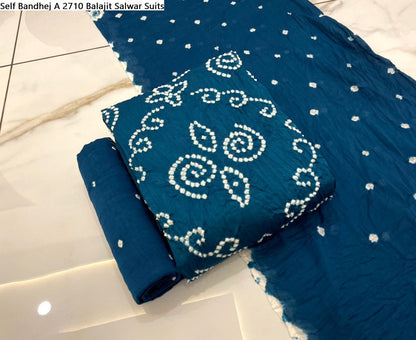 Self Bandhej A 2710 Balajit Salwar Suits