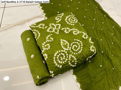 Self Bandhej A 2710 Balajit Salwar Suits
