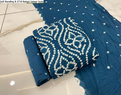 Self Bandhej B 2710 Balajit Salwar Suits