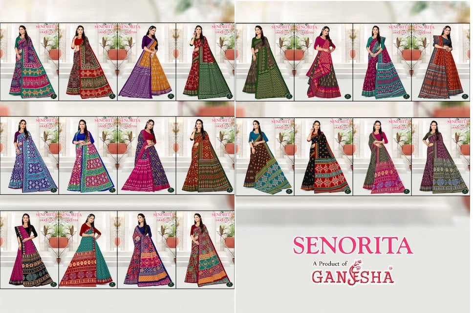 Senorita Vol 2 Ganesha Cotton Sarees