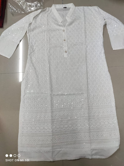 Sequence Work Salas Rayon Short Kurtis