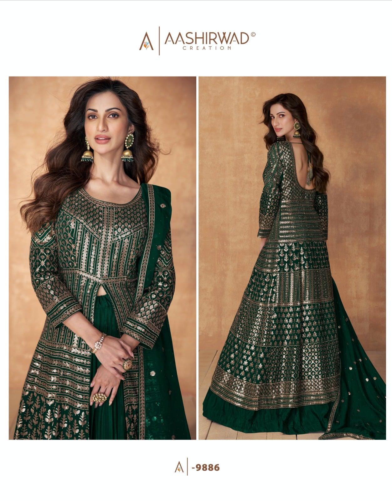 Sequnce Aashirwad Creation Georgette Readymade Suits