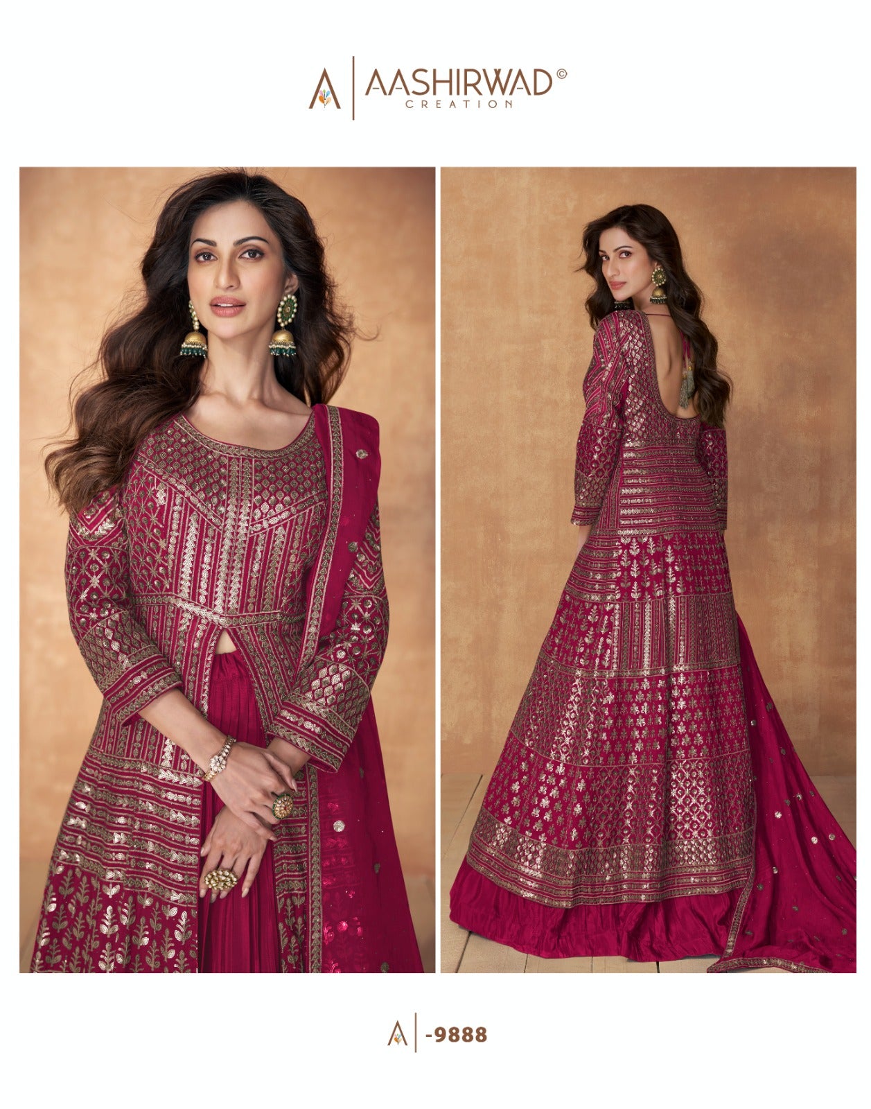 Sequnce Aashirwad Creation Georgette Readymade Suits