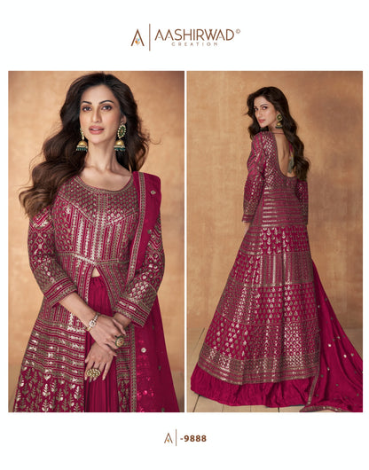 Sequnce Aashirwad Creation Georgette Readymade Suits