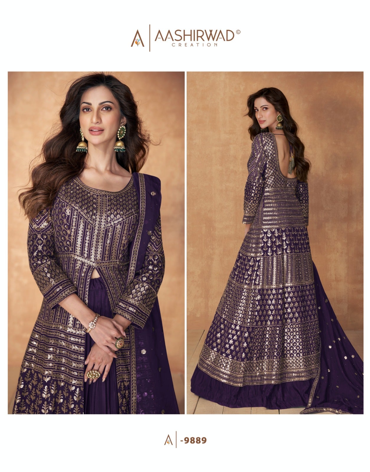 Sequnce Aashirwad Creation Georgette Readymade Suits