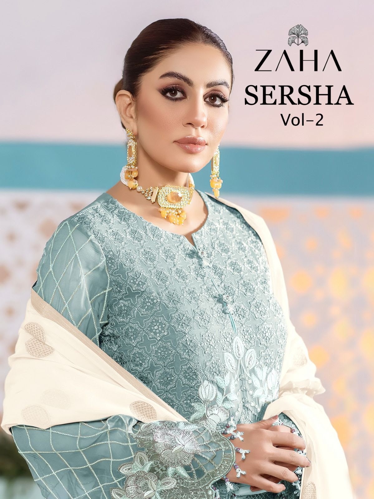 Sersha Vol 2 Dn 10217 Zaha Georgette Pakistani Salwar Suits