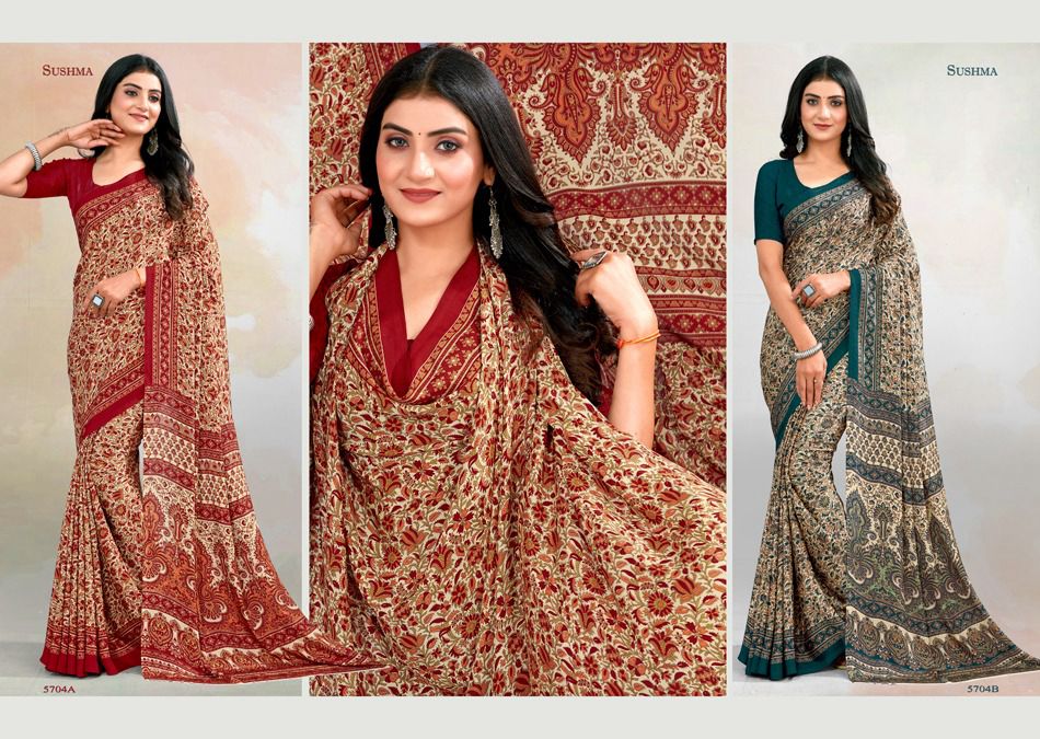Set Sushma Crape Sarees