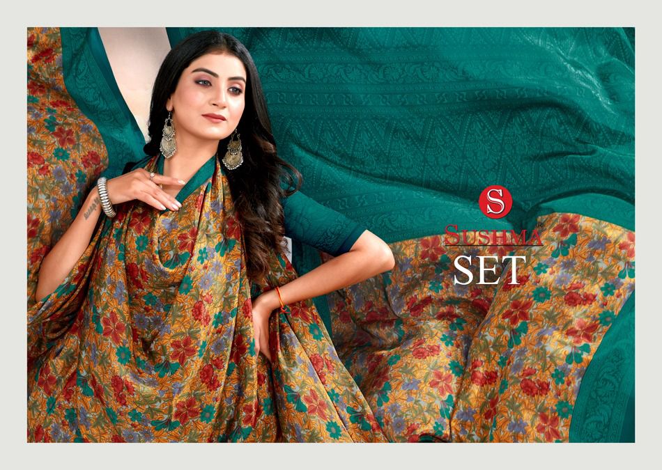 Set Sushma Crape Sarees