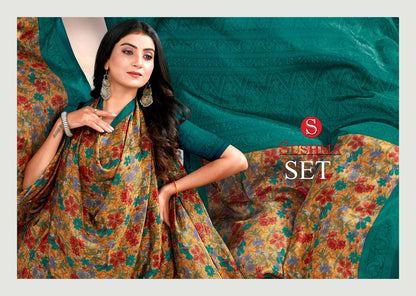 Set Sushma Crape Sarees