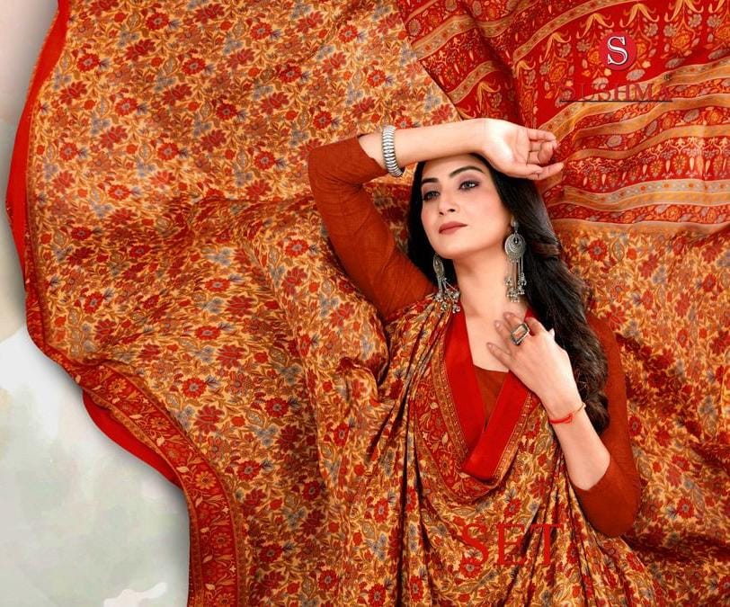 Set Sushma Crape Sarees