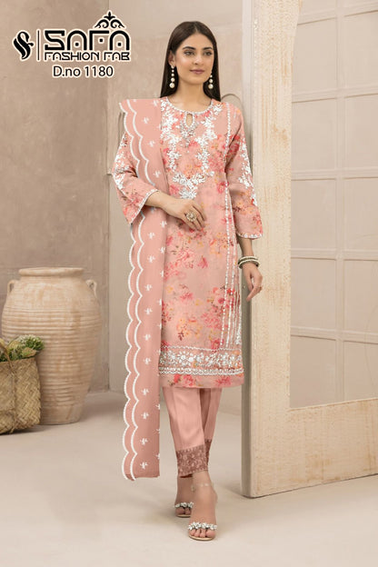Sf 1180 Safa Fashion Fab Georgette Pakistani Readymade Suits