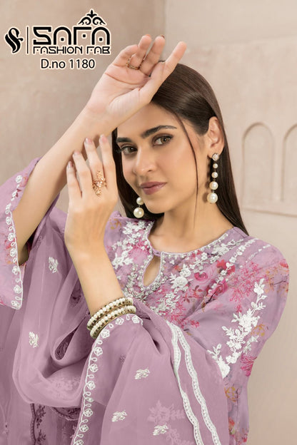 Sf 1180 Safa Fashion Fab Georgette Pakistani Readymade Suits
