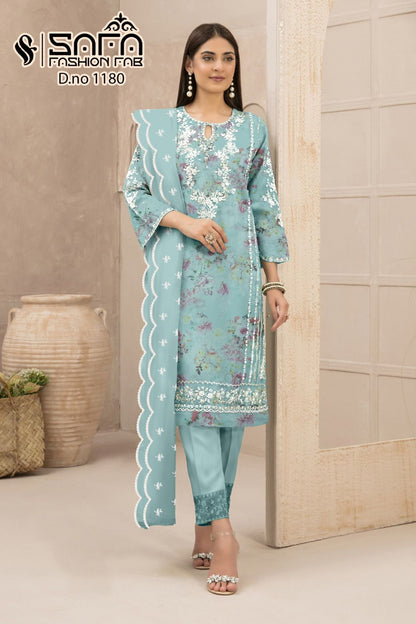 Sf 1180 Safa Fashion Fab Georgette Pakistani Readymade Suits