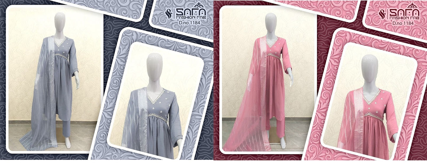 Sf 1184 Safa Fashion Fab Pakistani Readymade Suits