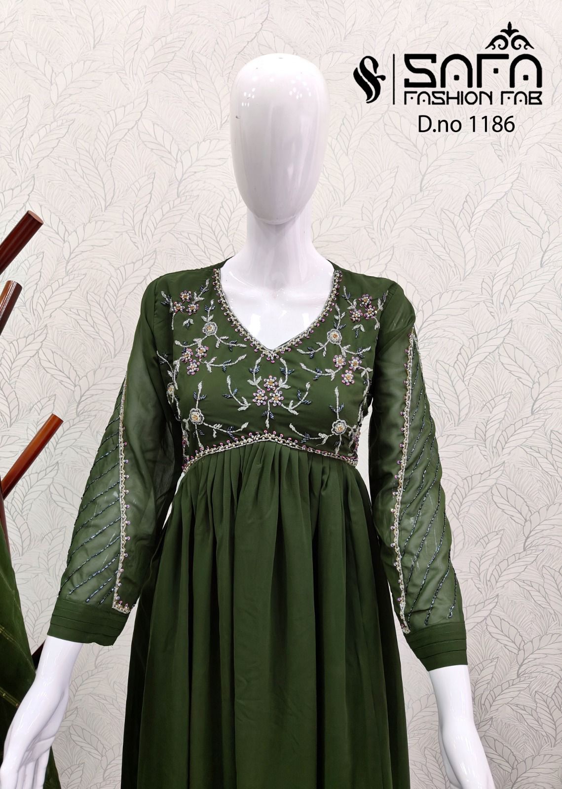 Sf 1186 Safa Fashion Fab Georgette Pakistani Readymade Suits