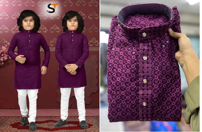 Shaadi Special Colors Salas Rayon Boys Kurta Pyjama