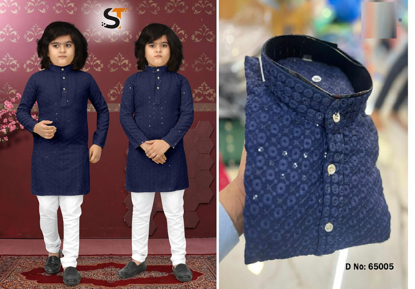 Shaadi Special Colors Salas Rayon Boys Kurta Pyjama