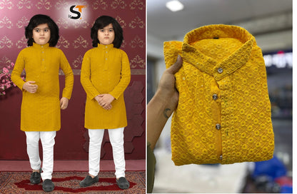 Shaadi Special Colors Salas Rayon Boys Kurta Pyjama