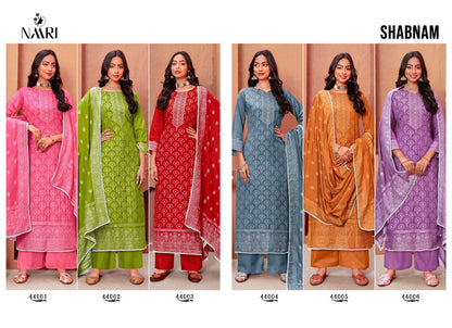 Shabnam Naari Muslin Pant Style Suits