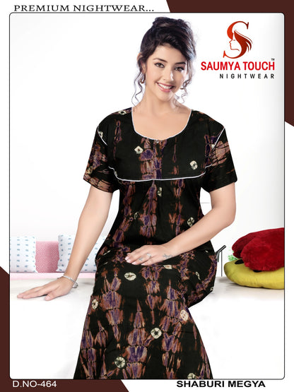 Shaburi-2912 Saumya Touch Night Gowns