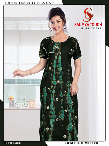 Shaburi-2912 Saumya Touch Night Gowns