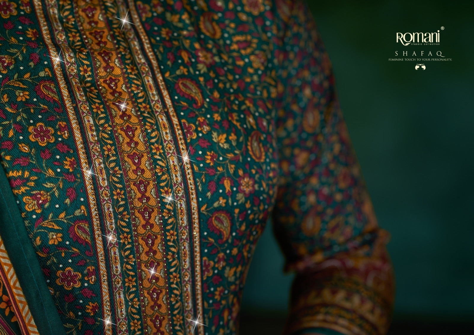 Shafaq Romani Karachi Pashmina Salwar Suits