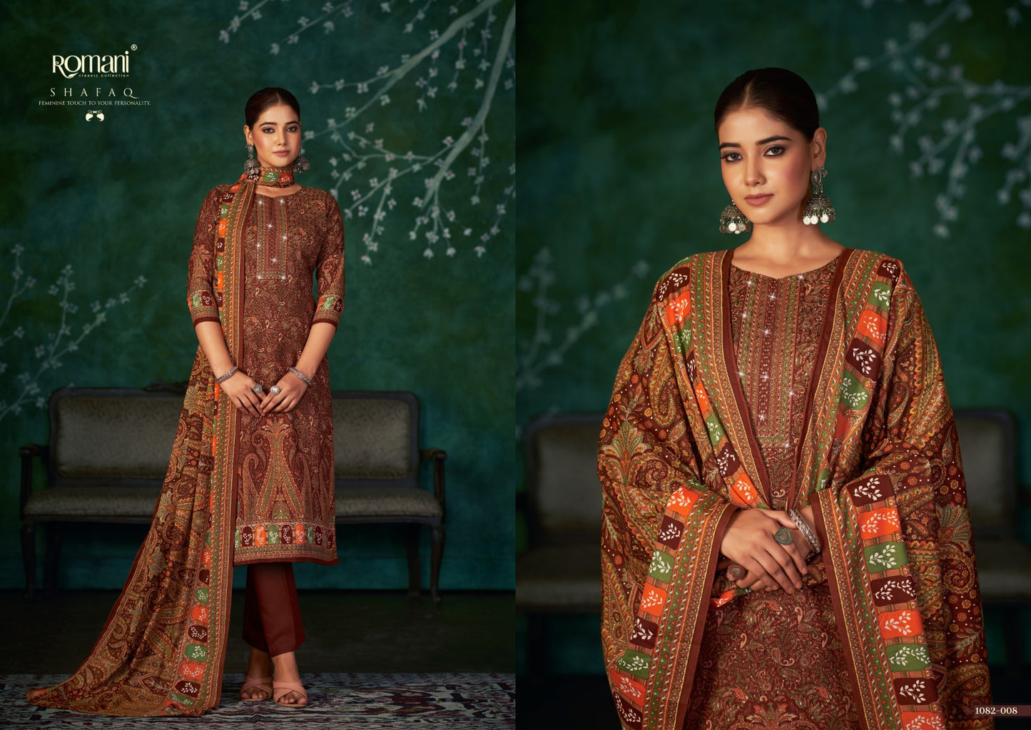 Shafaq Romani Karachi Pashmina Salwar Suits