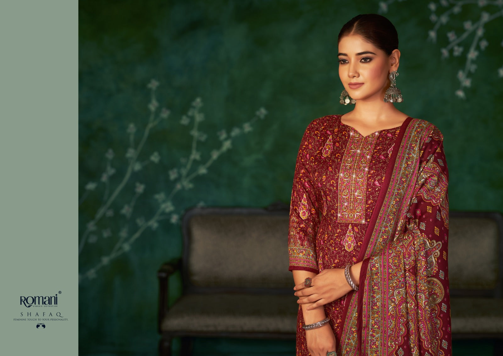 Shafaq Romani Karachi Pashmina Salwar Suits