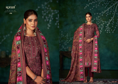 Shafaq Romani Karachi Pashmina Salwar Suits
