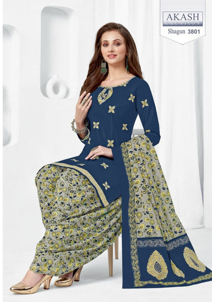 Shagun Vol 38 Akash Creation Cotton Dress Material