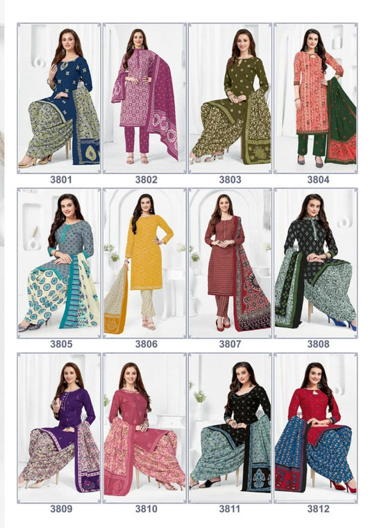 Shagun Vol 38 Akash Creation Cotton Dress Material