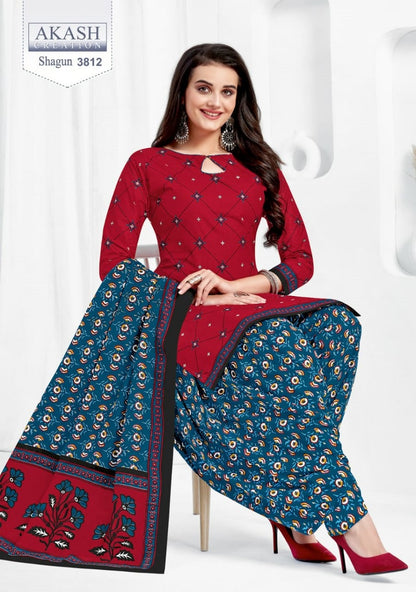 Shagun Vol 38 Akash Creation Cotton Dress Material