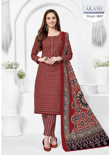 Shagun Vol 38 Akash Creation Cotton Dress Material