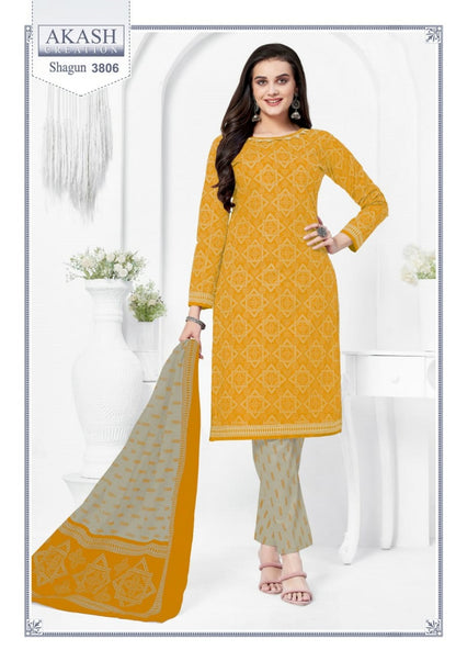 Shagun Vol 38 Akash Creation Cotton Dress Material