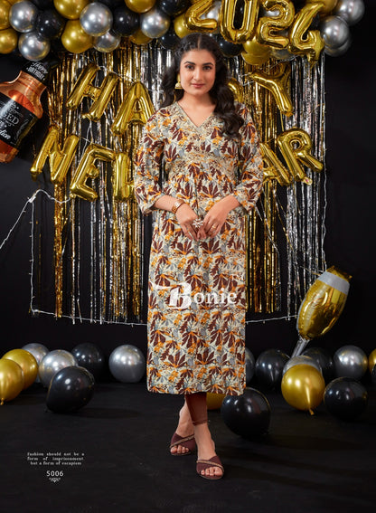 Shagun Vol 5 Bonie Rayon Knee Length Kurtis