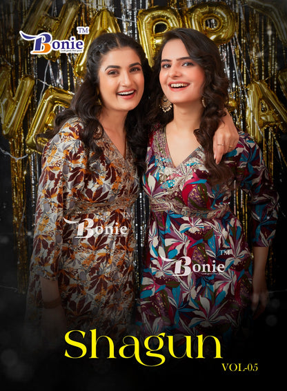 Shagun Vol 5 Bonie Rayon Knee Length Kurtis