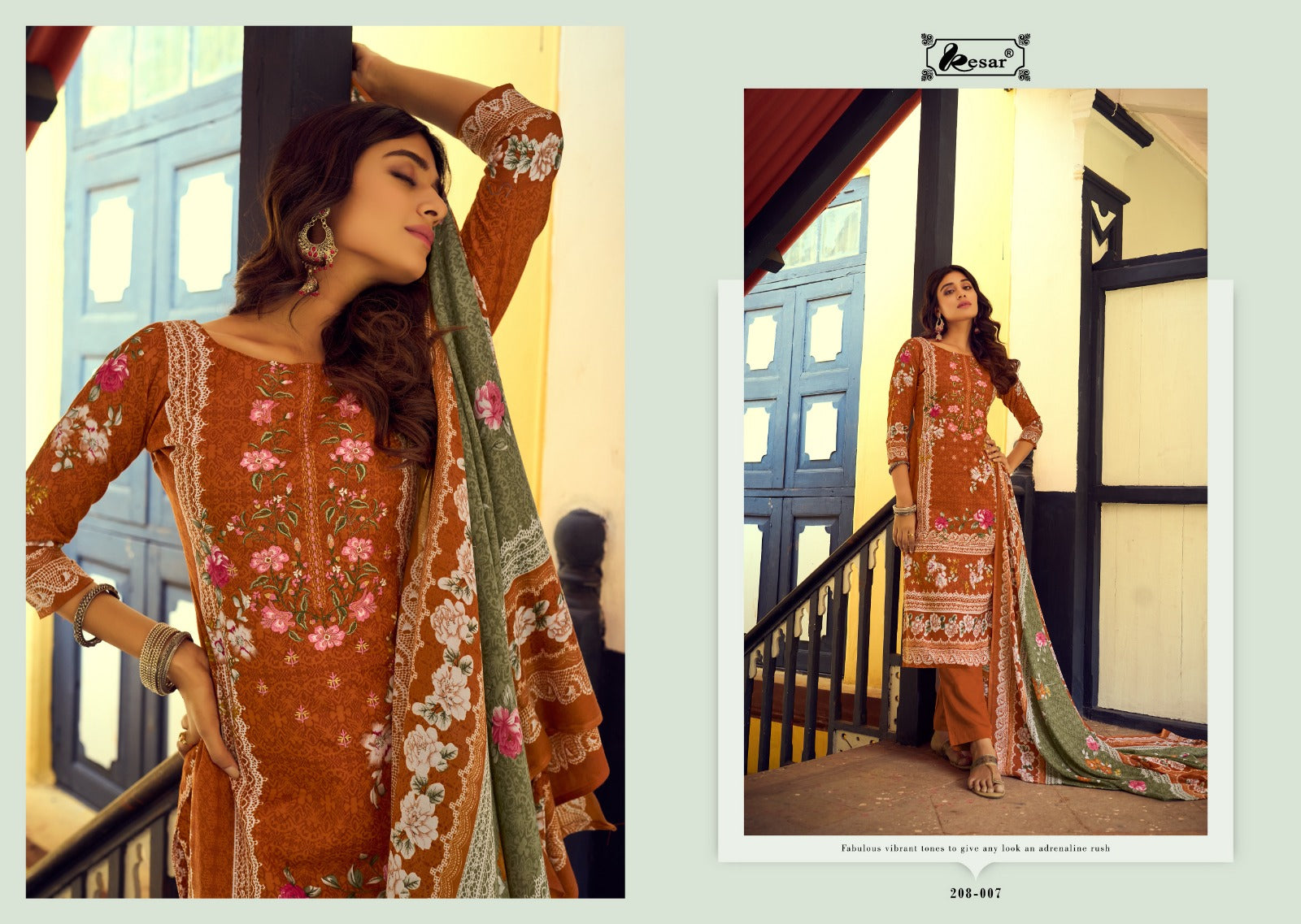 Shah Noor Kesar Lawn Cotton Karachi Salwar Suits