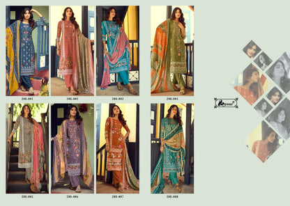 Shah Noor Kesar Lawn Cotton Karachi Salwar Suits