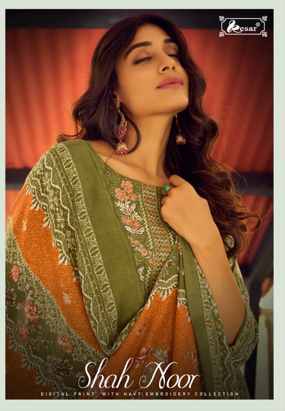 Shah Noor Kesar Lawn Cotton Karachi Salwar Suits