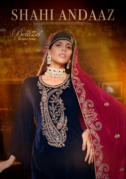 Shahi Andaaz Belliza Designer Studio Velvet Suits